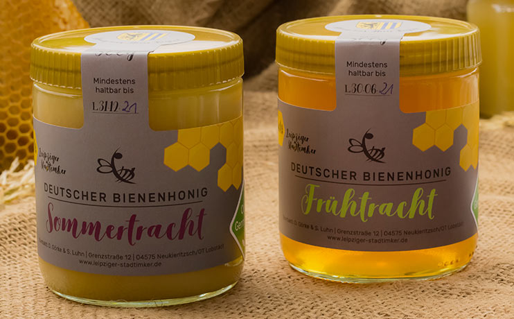 Honigsorten der Leipziger Stadtimker - Frühtracht und Sommertracht